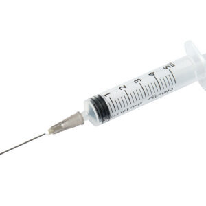 Jeringa estéril con aguja Terumo® 5 ml – 22G x 1 1/2" (0,7 x 38 mm) – Ref. MDSS05S2238E | Caja de 100 uds. – GIMA 37655