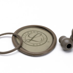 Kit de Accesorios de Repuesto 3M™ Littmann® 40021 para Estetoscopio Lightweight – Membrana Regulable con Anillo, Fuelle de Campana Antifrío y Olivas – Marrón Claro (Blíster) | Ref. 51467