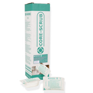 Kit de Cepillado Quirúrgico de Manos Estéril con Cepillo, Esponja y Limpiador de Uñas de Plástico – Dispenser de 30 uds. (GIMA, Ref. 36570)