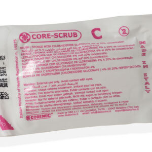 Kit de Cepillo Quirúrgico con Clorhexidina 20% – Cepillo, Esponja y Limpiador de Uñas, Estéril, Dispensador de 30 Ud. (Ref. GIMA 36574)