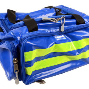 Kit de Emergencias GIMA 13 – Bolsa de Emergencia Azul de PVC Recubierto con Vía Aérea, Reanimación y Valoración del Paciente (35 x 45 x h 21 cm) · Ref. GIMA 34154