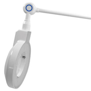 Lámpara de exploración con lupa GIMANORD LED PLUS Tunable White GIMA | Luz fría LED regulable 4-100 %, CRI 95 Ra, sobremesa con pinza (Ref. GM30714)