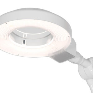 Lámpara de exploración con lupa GIMANORD LED PLUS Tunable White GIMA | Luz fría LED regulable 4-100 %, CRI 95 Ra, sobremesa con pinza (Ref. GM30714)