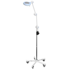 Lámpara de Exploración LED de Luz Fría GIMA PRIMALED-FIX LIGHT sobre Carro con Ruedas - 9 Lentes LED, 105.000 Lux, CRI 95 Ra | Ref. GM49125
