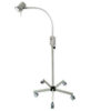 Lámpara de exploración LED GIMA HYRIDIA 7 LED (10 W) sobre carro con brazo flexible de 76 cm – Ref. 49040
