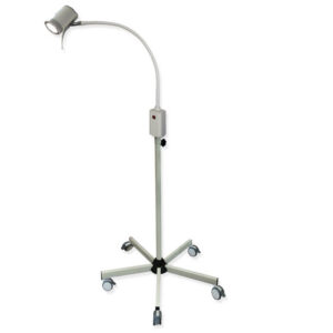 Lámpara de exploración LED GIMA HYRIDIA 7 LED (10 W) sobre carro con brazo flexible de 76 cm – Ref. 49040