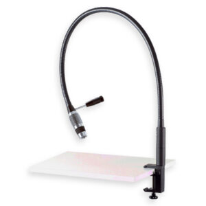 Lámpara de exploración LED RI-MAGIC® HP de GIMA de sobremesa — luz fría 6.000 K, hasta 15.000 lux, brazo totalmente flexible (Ref. 49050) | Dispositivo médico Clase I