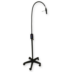 Lámpara de exploración LED sobre carro, spot regulable y brazo flexible de 100 cm | GIMA Ref. 49047