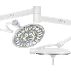 Lámpara Quirúrgica LED de Techo GimaLed 29 (Doble Cabezal) GIMA – 320.000 Lux, CRI 96 (Ref. 49173)