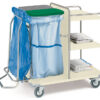 LAUNDRY TROLLEY - painted steel