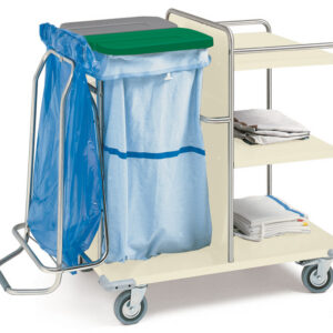 LAUNDRY TROLLEY - painted steel