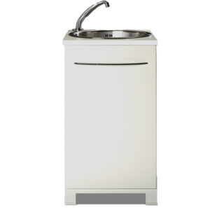 Lavabo Clínico con Sistema de Bomba GIMA | Cubeta Acero Inoxidable, Sin Conexión a Red de Agua (Ref. 45410) · SKU GM45410