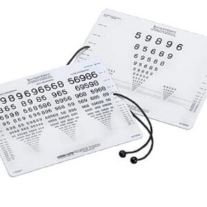 LEA NUMBERS NEAR VISION CARD - 40 cm (16")