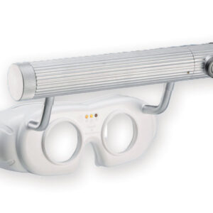 LED BATTERY OPERATED NYSTAGMUS SPECTACLES - white
