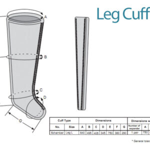 LEG CUFF L - 6 CHAMBERS - spare for 28441