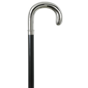 LEONARDO WOOD STICK - metal - curved handle