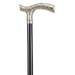LEONARDO WOOD STICK - metal engraved "T" handle