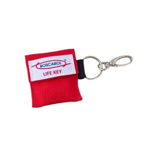 LIFE KEY MASK KEYRING RED