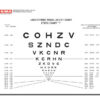 LOGMAR SLOAN near vision chart - 40 cm - 18x23 cm