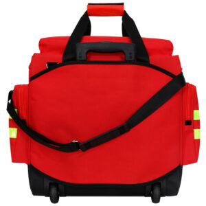 Maletín-Bolsa de Emergencias con Trolley Smart Trolley Bag GIMA – Mediana, color rojo, 56 x 32,5 x 49 cm (Ref. 27154)