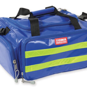 Maletín de Emergencias Bolsa PVC - 35x45xh21 cm con Compartimento Central y 4 Bolsillos, Resistente al Agua | GIMA (Ref. GM27166 / GM27167)