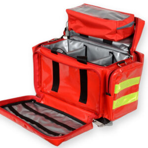 Maletín de Emergencias Profesional Smart Bag GIMA | Bolsa Médica en Lona de PVC con Compartimentos Modulares, Bolsillos Externos y Fondo Impermeable | Ref. GM27155-F