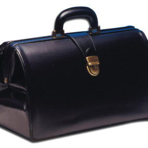Maletín Médico de Piel SUPER TEXAS GIMA – Bolsa de Visita con Bolsillo Exterior, Cremallera Interior y Cierre de Doble Cerradura para Urgencias y Emergencias | Ref. GM27115-F