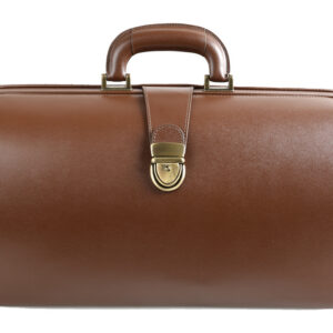 Maletín Médico de Piel SUPER TEXAS GIMA – Bolsa de Visita con Bolsillo Exterior, Cremallera Interior y Cierre de Doble Cerradura para Urgencias y Emergencias | Ref. GM27115-F