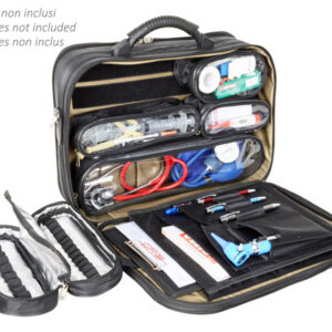 Maletín Médico Profesional GIMA con Portafiales, Bolsillos Modulares y Correa de Hombro | Ref. 27128