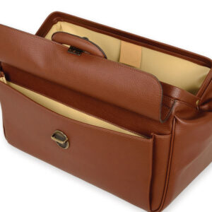 Maletín Médico SUPERTEXAS SKAY GIMA – Bolsa de Visita Color Cognac con Bolsillo Exterior, Bolsillo Interior con Cremallera y Doble Cerradura | Ref. GM27105