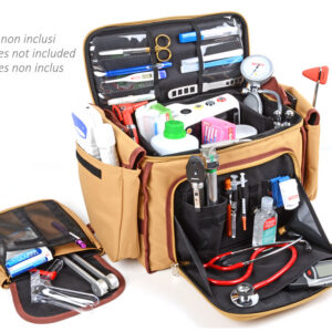 Maletín médico "UTILITY" GIMA nylon azul – bolsa doctor 36x22x25 cm (ref. GM27125)