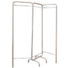 Mampara móvil biombo de 3 paneles sin cortinas GIMA | Estructura tubular de aluminio | 150 x 167,5 cm | Ref. GM45560