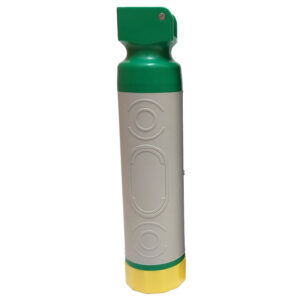 Mango de laringoscopio LED de fibra óptica (F.O.) monouso "RTU" (listo para usar) 145 kLux pediátrico – GIMA, con batería precargada, caja de 10 uds. – Sistema Green ISO 7376 – Ref. GM58018
