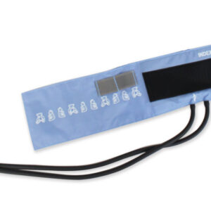 Manguito de esfigmomanómetro Riester 2 tubos sin látex – Repuesto original compatible con tensiómetros de doble tubo (BigBen), 5 tallas de velcro (Ref. GM49820)