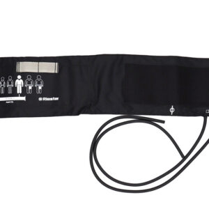 Manguito de esfigmomanómetro Riester 2 tubos sin látex – Repuesto original compatible con tensiómetros de doble tubo (BigBen), 5 tallas de velcro (Ref. GM49820)