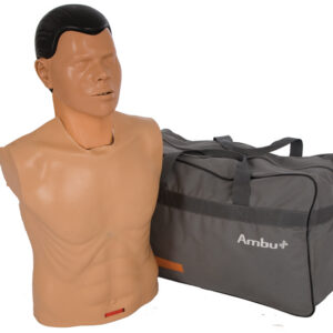 Maniquí de Entrenamiento RCP AmbuMan Sam GIMA – Simulador Adulto de Soporte Vital Básico (BLS) con Sistema Higiénico, Indicador de Posición de Manos y Entrenamiento DEA (Ref. 34046)