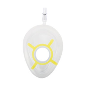 Mascarilla de Anestesia con Cojín de Aire Inflable Talla N.º 2 Infantil (Niño) - Monouso, Libre de Látex, Amarilla - GIMA Ref. 57702