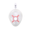 Mascarilla de anestesia desechable monopaciente con cámara de aire inflable y gancho, talla N.º 1 infantil, rosa | GIMA 57701