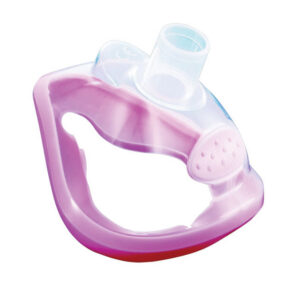 Mascarilla de anestesia desechable ULTRA N.º 1 infantil (2-10 kg), color rosa | GIMA – Caja de 50 uds. | Ref. 57711