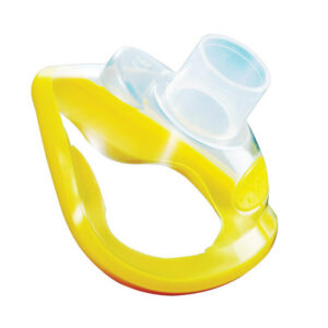 Mascarilla de Anestesia Desechable ULTRA N.º 2 Pediátrica (niño) Amarilla – GIMA | Caja 50 uds | Ref. 57712