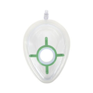 Mascarilla de Anestesia Facial Desechable con Cojín de Aire Inflable, Talla N.º 4 Adulto, Verde – Libre de Látex | GIMA (Ref. 57704 / SKU GM57704)