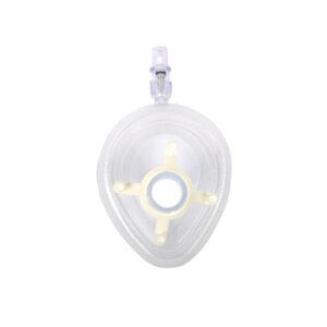 Mascarilla de Anestesia Facial Desechable Monopaciente Talla N.º 0 Neonato con Cámara de Aire Inflable y Gancho, Sin Látex | GIMA (Ref. 57700)