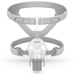 Mascarilla nasal de CPAP talla media – GIMA GM53705 – Conexión de tubo 22 mm, 4-30 cm H2O, compatible con Yuwell, ResMed, Philips y Fisher & Paykel