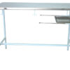 Mesa de exploración veterinaria con tablero de acero inoxidable AISI 304 y bandeja de recogida de líquidos – GIMA (Ref. 80300)