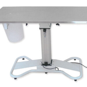Mesa de Operaciones Veterinaria con Elevación Eléctrica y Sobremesa de Acero Inoxidable AISI 304 | GIMA Ref. 80301