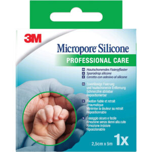 MICROPORE SILICONE 3M -2.5x5 cm - 2775NP-1