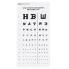 MIXED DECIMAL OPTOMETRIC CHART - 3 m - 28x56 cm