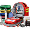 Mochila de Emergencias GIMA 14" con Kit Completo de Urgencias – Mochila Logic 2 Poliéster 600D Rojo, 40×25×47 cm – Ref. 34179