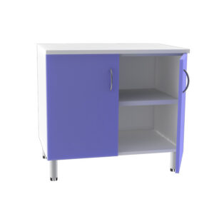Módulo base doble GIMA para consulta médica | Melamina antirrayaduras y antirreflejo con bordes ABS | 4 cajones + 1 puerta con 2 estantes (41,4 cm) o 2 puertas con 2 estantes (86,4 cm) | Color a elegir | Ref. GM43514 / GM43519