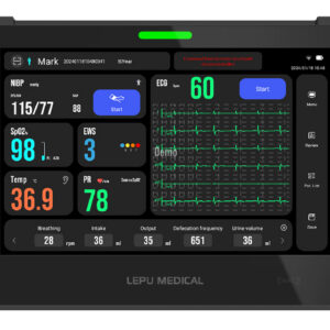 Monitor de Signos Vitales AIView VS Tablet GIMA – ECG, Temperatura, SpO2, PR y NIBP – Adulto y Pediátrico, Pantalla Táctil 10,1" y Batería Recargable (Ref. 54400)
